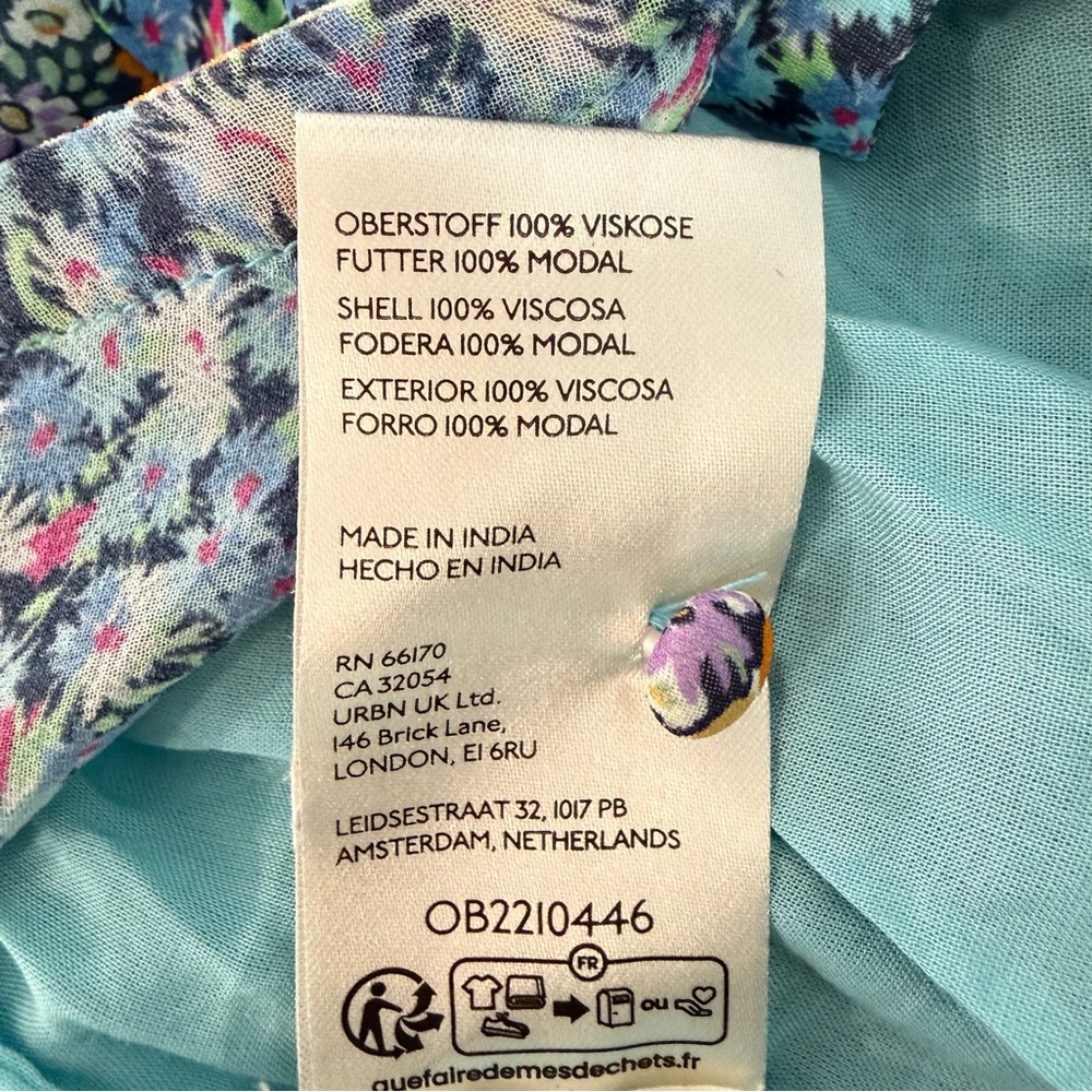 Anthro Maeve Floral Pleated Smocked Maxi Dress Boho Cottagecore 38670 - Picture 14 of 16